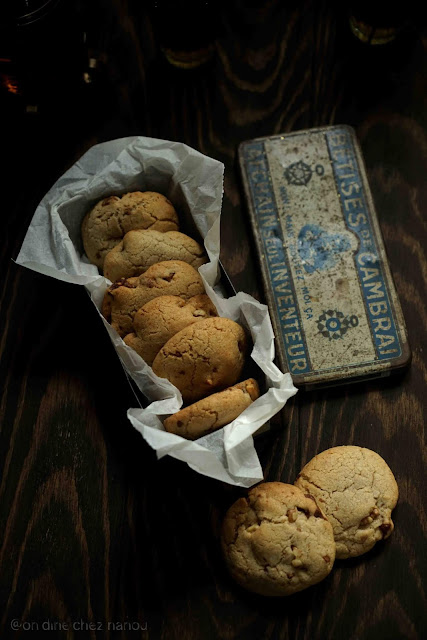 cookies , goûter , sans blé , farine châtaigne , huile de coco