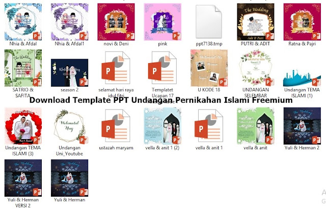 Download Template PPT Undangan Pernikahan Islami Freemium