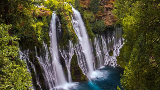 Wallpaper Waterfall, Forest, Nature, Landscape, River