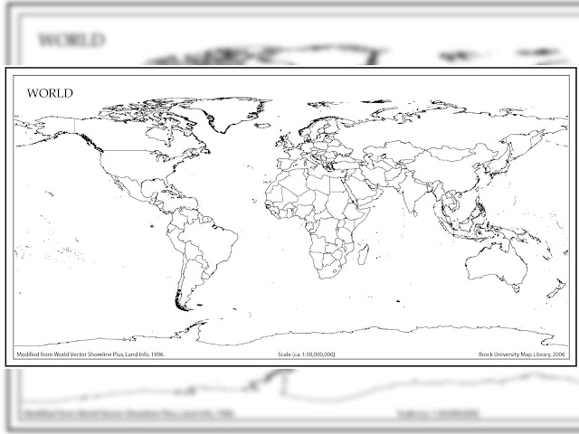 World Map Outline With Countries