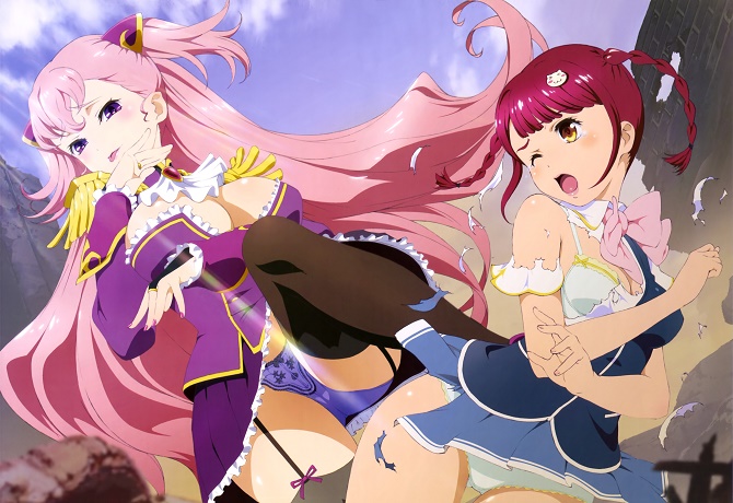 Valkyrie Drive: Mermaid diseños de personajes