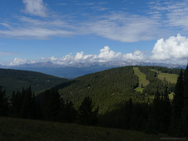 04: hill with mowed trees and a white thing at the top