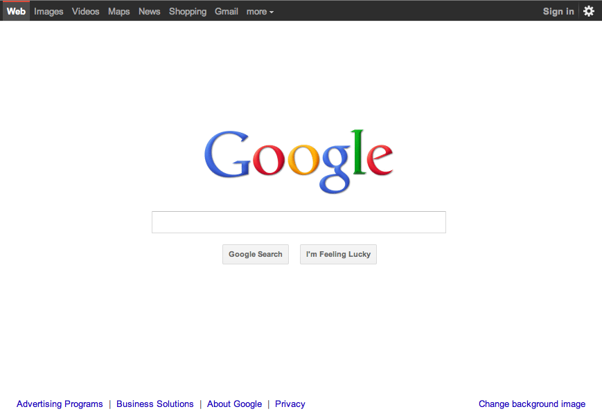 google blogger logo. New Google homepage with a