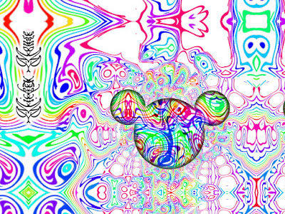 psychedelic art by gvan42 Mickey Mouse Tripping