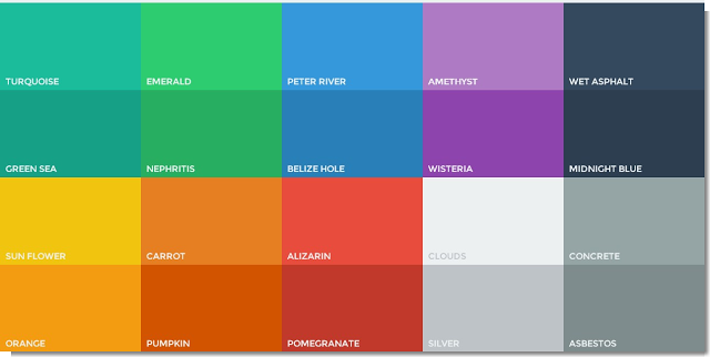 Tabel Kode Warna Flatuicolorpicker Untuk Flat Design UI 