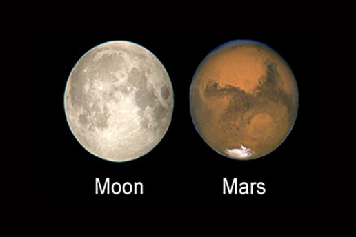 Kala Planet Mars Terlihat Sebesar Bulan Purnama