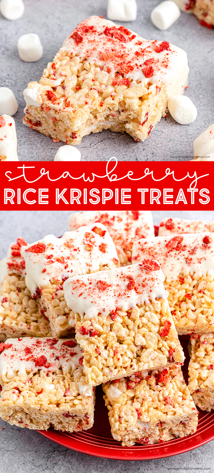 Strawberry Rice Krispie Treats