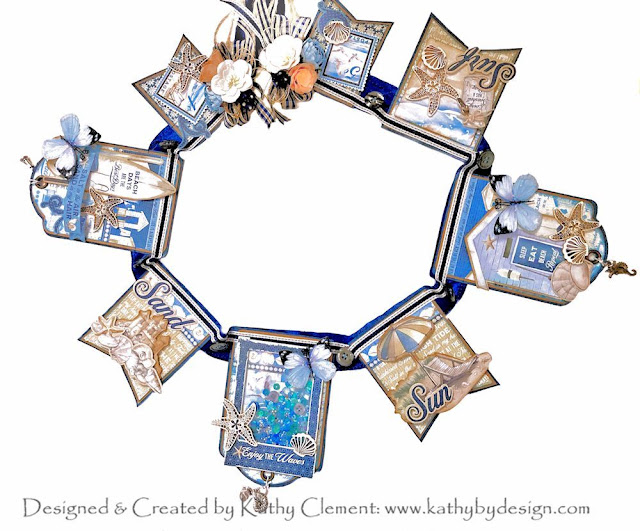 Really Reasonable Ribbon-Graphic 45-The Beach is Calling Banner-Kathy Clement