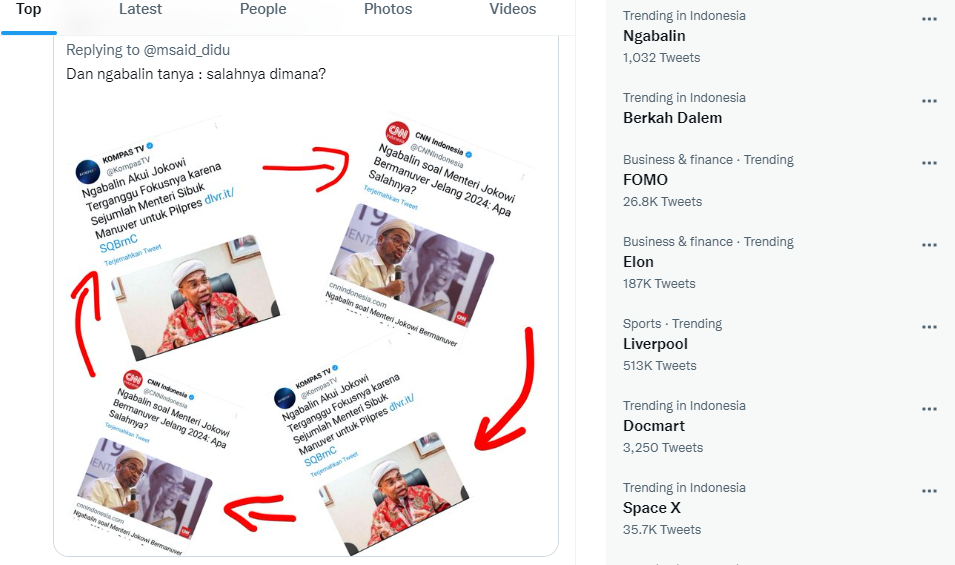 Sebelumnya Sebut Jokowi Terganggu Manuver Menteri, Sekarang Bilang Tak Ada Salahnya, Ngabalin 'Trending' di Twitter