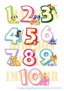 numeros para imprimir de disney