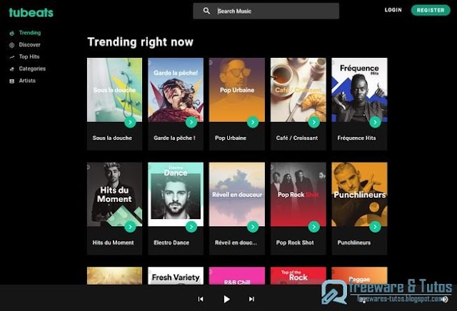 Tubeats : un service d'écoute de musique en ligne à découvrir