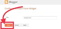 How To Add Stylish Contact Form Widget On the Blogger Blog