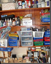 shelves over desk