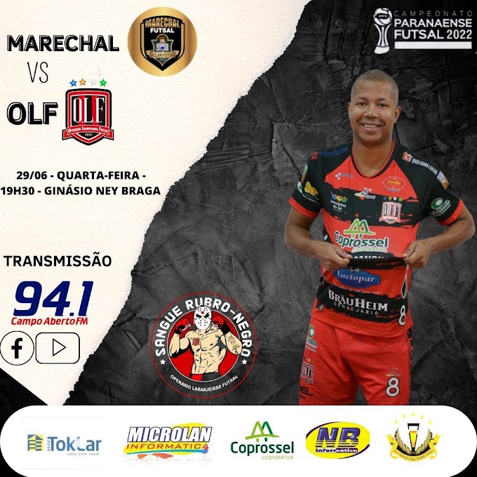  Operário Laranjeiras encara o Marechal futsal nesta quarta-feira fora de casa pela Chave Ouro