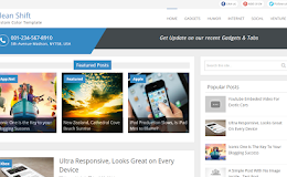 CleanShift blogger template