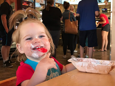 June 21, 2018 Ending a great vacation with ice cream