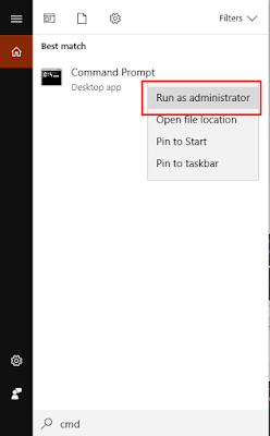 run as administrator cmd