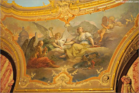 Fresco de Clio en el Salón Matutino y Biblioteca de Marble House, Newport