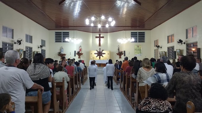 PE. AURICÉLIO PRESIDE MISSA EM SÃO BRÁS, TUBARÃO