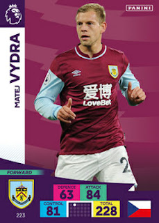 Panini Adrenalyn XL Premier League 2020-2021 Burnley Set