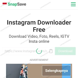 proses generate link video dari instagram