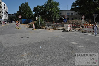 Schanzenstraße / Sternschanze - Baustelle