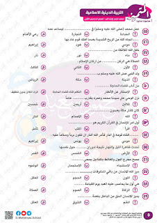 المراجعة النهائية دين للصف الرابع الابتدائى الفصل الدراسي الأول من سلسة المتميز