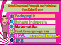 Download Materi Kompetensi Pedagogik dan Profesional Guru Kelas SD 