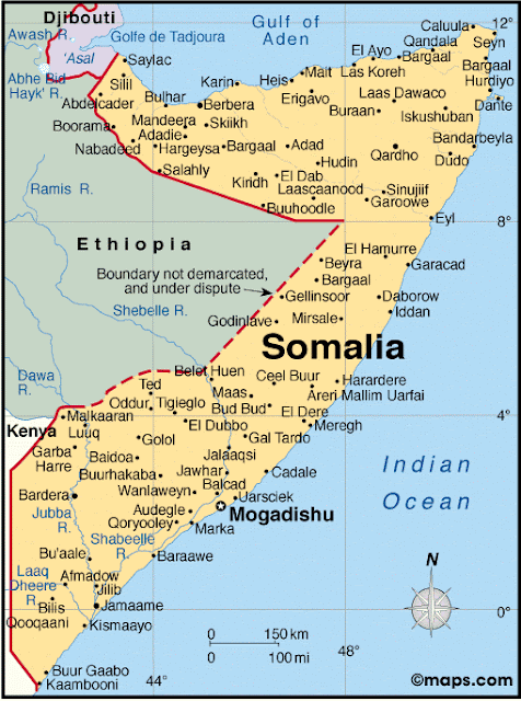 Mapas Geográficos da Somália