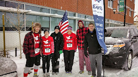 Team RWB Des Moines at the Red Flannel Run - Corn, Beans, Pigs & Kids May Comments for a Cause