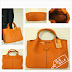 TOD'S SMALL SHOPPING BAG (COLOUR : TOP ORANGE)