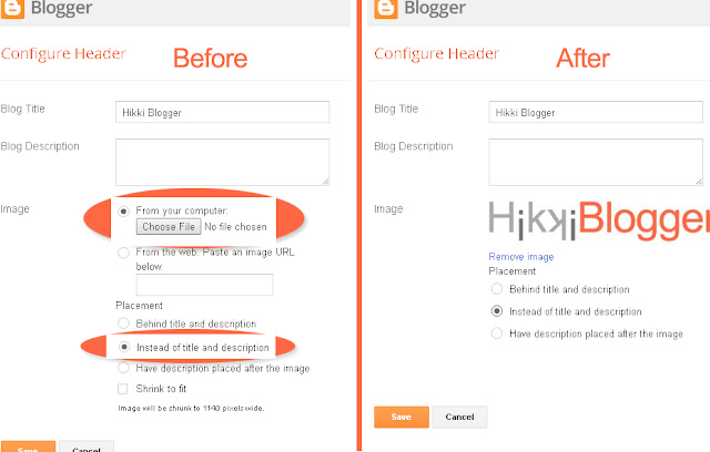 how to add a logo to blogger step 3 result