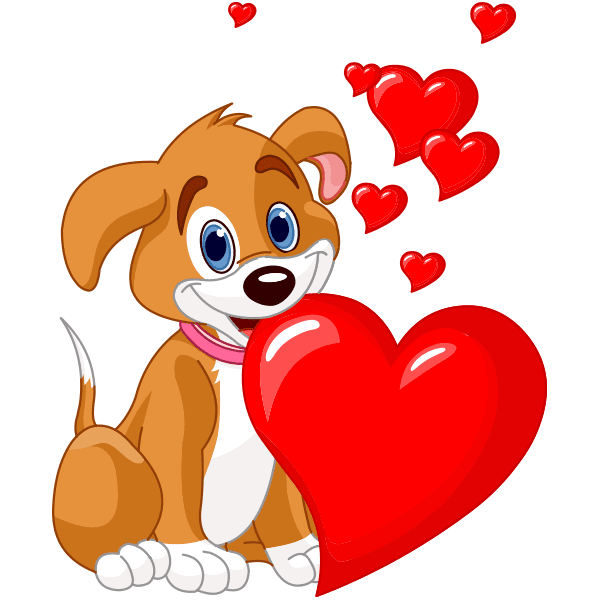 Puppy and Hearts