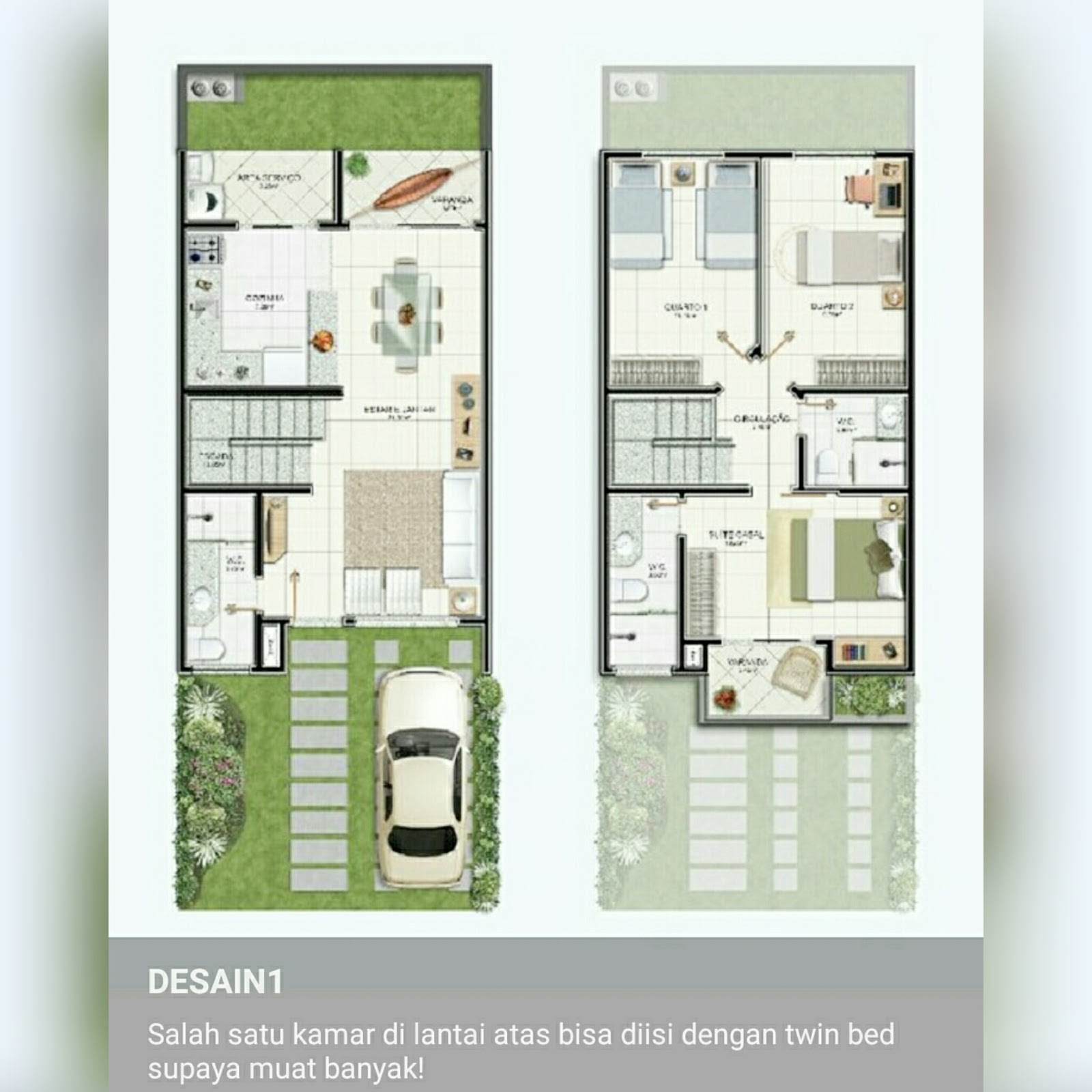 Desain Rumah Minimalis Dua Lantai Pesbuk Update