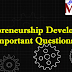 Entrepreneurship Development important questions for AU Apr May 2020 Exams