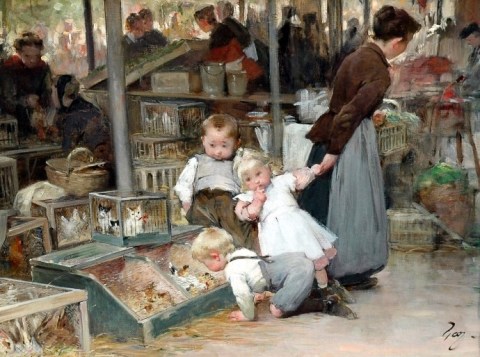 I am a child | Henry Jules Jean Geoffroy | French Artist | 1853 – 1924