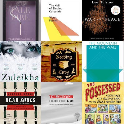 Some of the book covers for books discussed in this episode, in a 3x3 grid