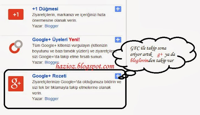 google plus rozeti eklemek, 