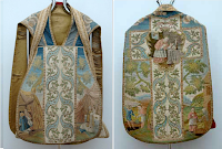 An Eighteenth Century Chasuble with Scenes from the Life of St. Charles Borromeo