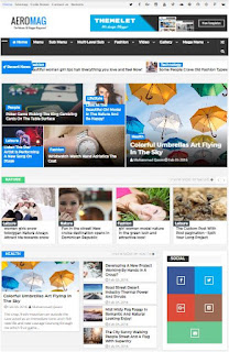 AeroMag Adsense Responsive Blogger Templates Without Footer Credit