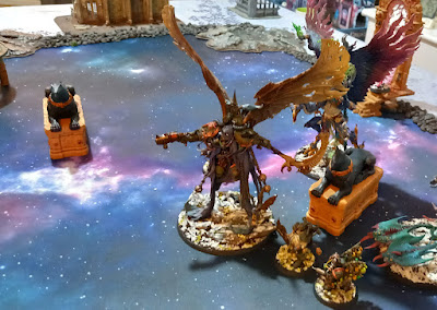 Warhammer 40k four-way battle report: Tzeentch Daemons vs Death Guard vs vs Adepta Sororitas vs Drukhari