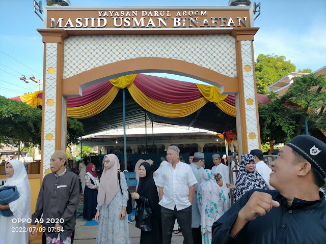 Umat Muslim di Sekayu Menunaikan Shalat Idul Adhah 1443 H/2022 M