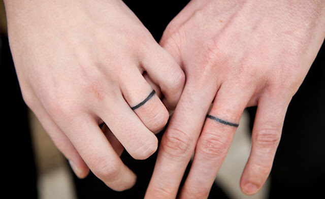 Tatuajes de anillos para parejas