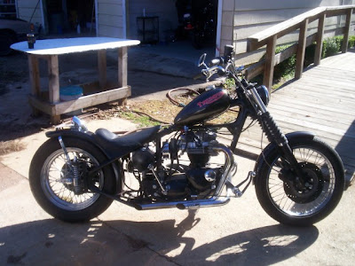 Harleylike custom motorcycle