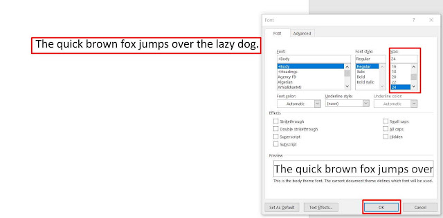 ms word font style and size-5