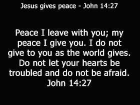 Jesus Gives Peace John 14:27