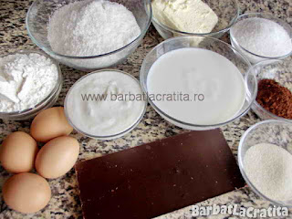 Prajitura cu cocos si ciocolata - ingredientele necesare prepararii retetei