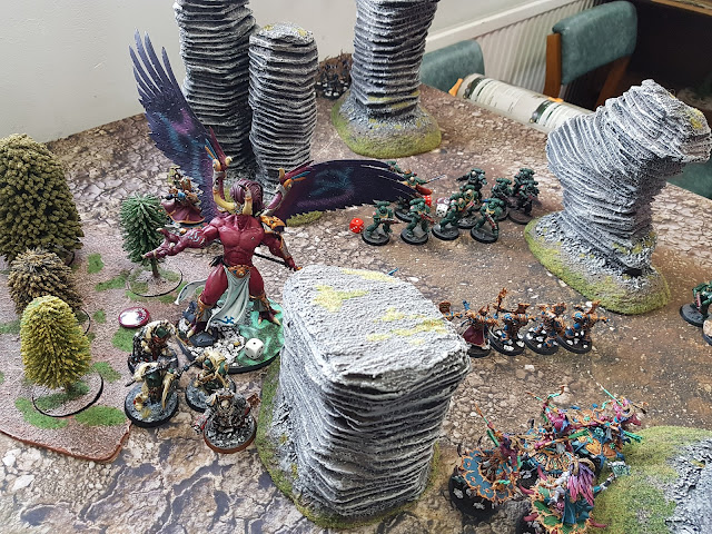 Warhammer 40k battle report - Maelstrom of War - Contact Lost - 2000 points - Dark Angels vs Thousand Sons.