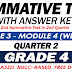 GRADE 4 SUMMATIVE TEST with Answer Key (Modules 3-4) 2ND QUARTER