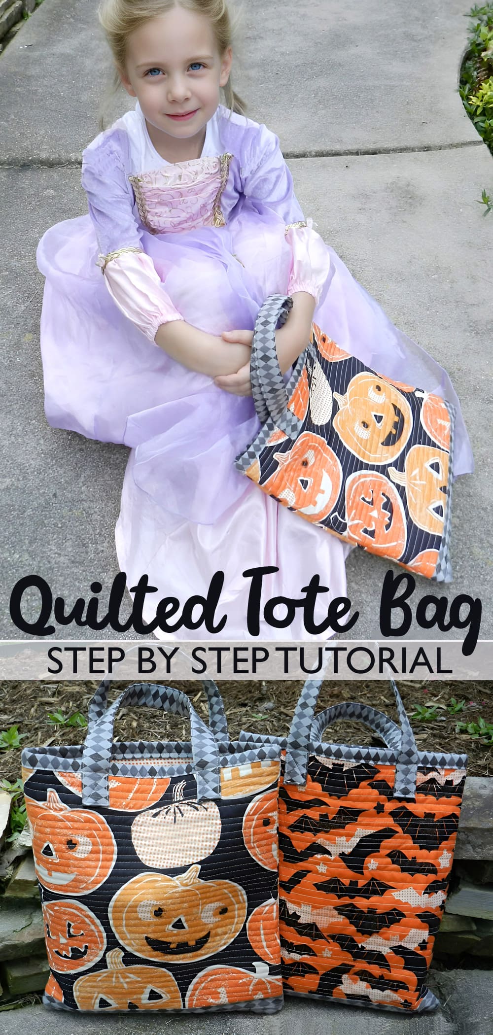 Quilted Tote Bag Tutorial & Pattern